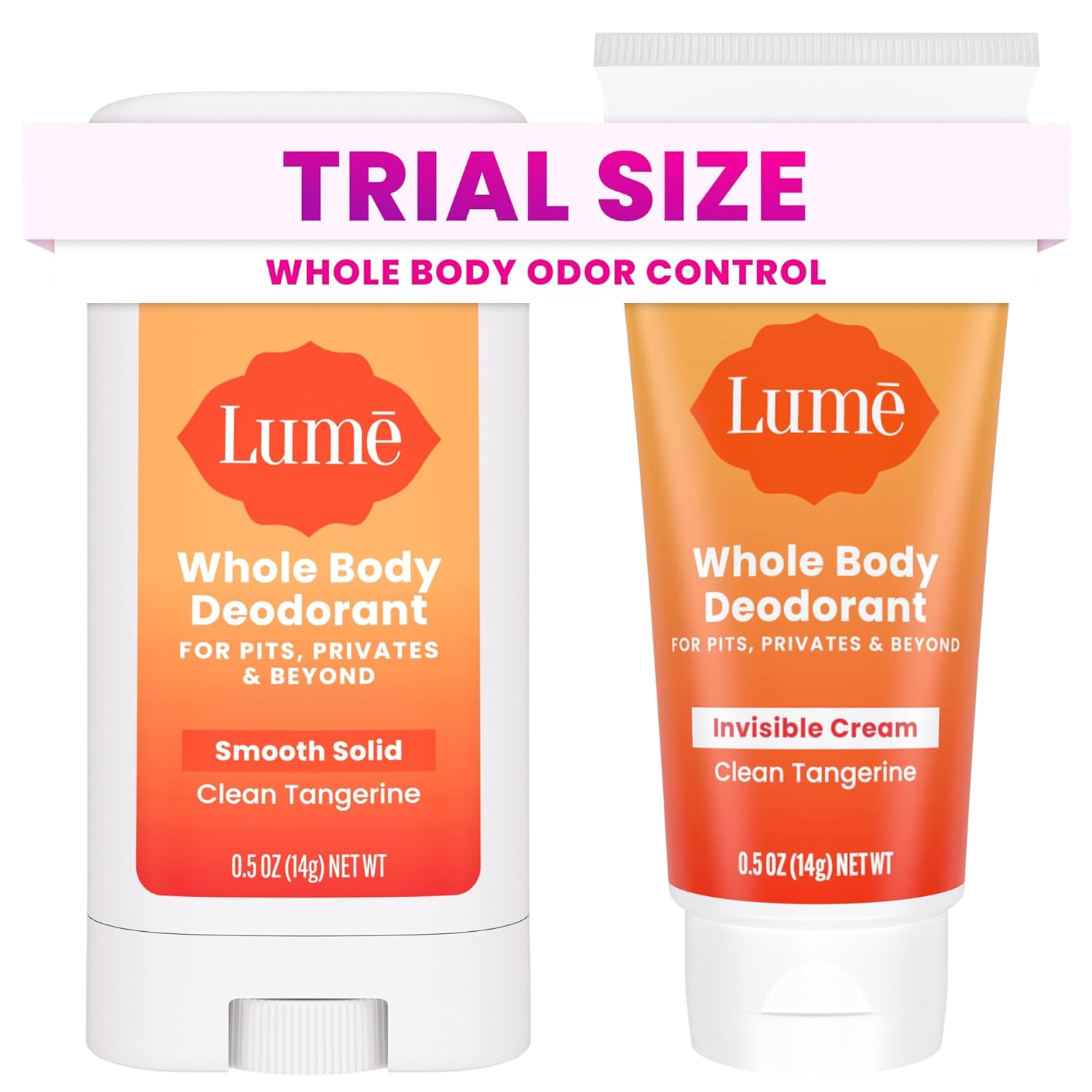 Lume Whole Body Deodorant - Cream + Solid Stick